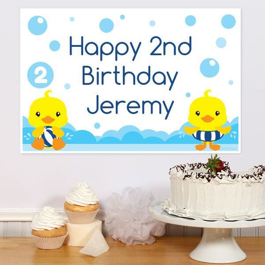 Birthday Direct's Little Ducky 2nd Birthday Custom Sign