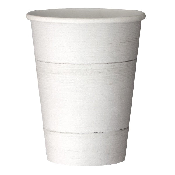 White Shiplap Cups, 12 oz, 8 ct