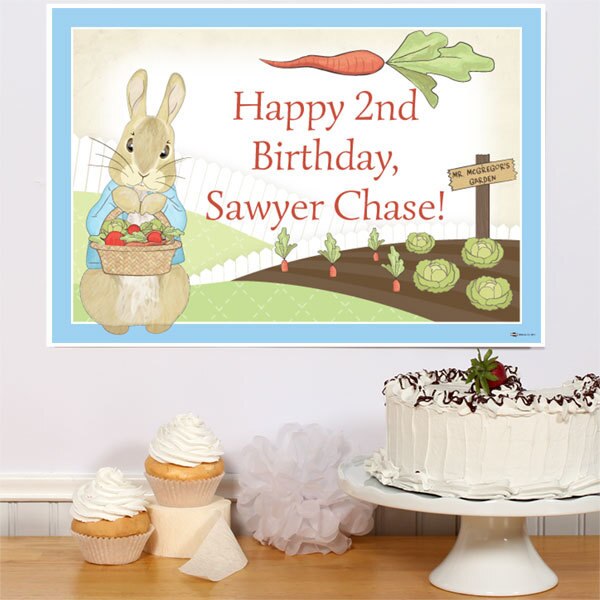 Birthday Direct's Peter Rabbit Party Custom Sign