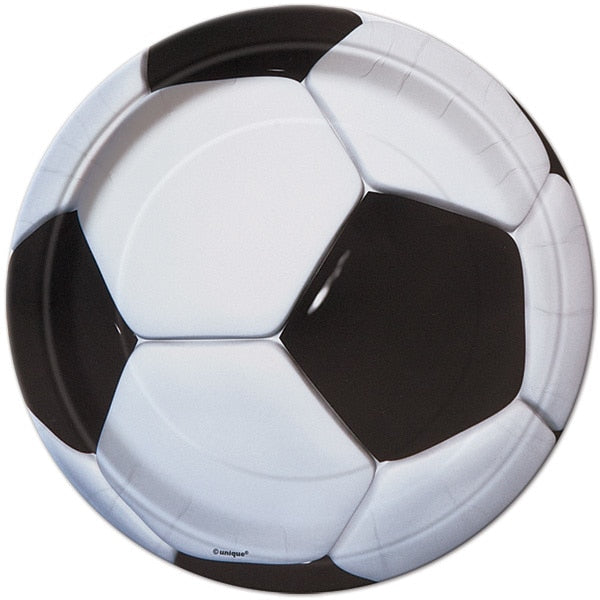 Soccer Party Dinner Plates, 9 inch, 8 count