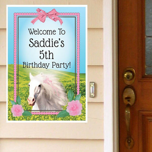 Birthday Direct's Horse Style Party Custom Door Greeter