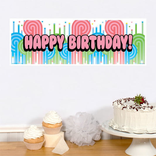 Power Blast Birthday Tiny Banner, 8.5x11 Printable PDF Digital Download by Birthday Direct