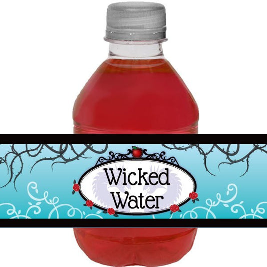 Birthday Direct's Fairytale Wicked Villains Party Water Bottle Labels