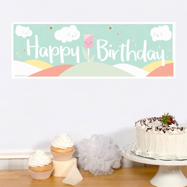 Birthday Direct's Sunshine Clouds Baby Shower Tiny Banners