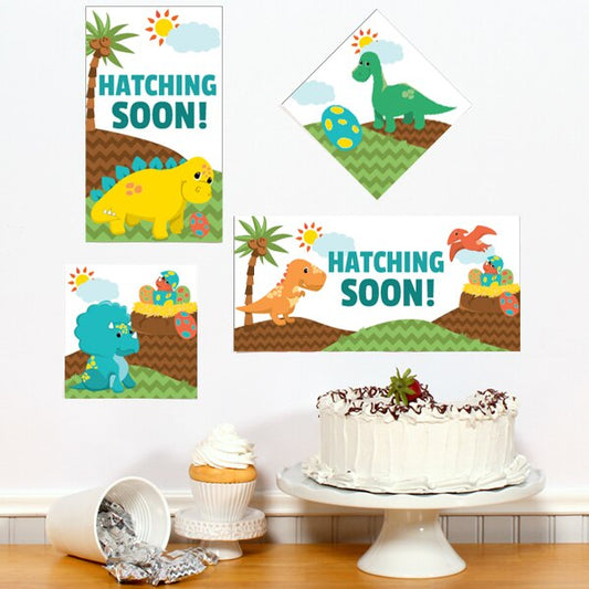 Birthday Direct's Little Dinosaur Baby Shower Sign Cutouts