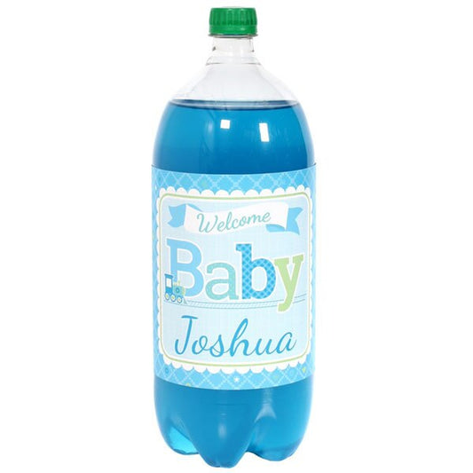 Birthday Direct's Welcome Baby Shower Boy Custom Bottle Labels