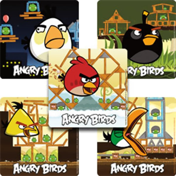 Angry Birds Stickers, 2.5 inch, 30 count,
