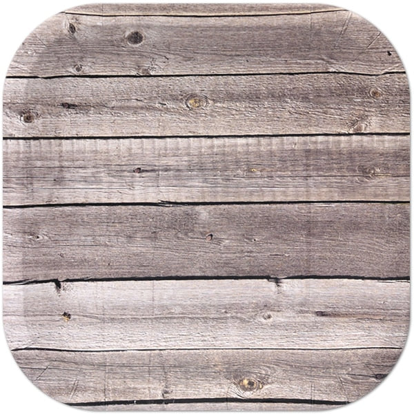 Barn Wood Dinner Plates, 9 inch, 8 count