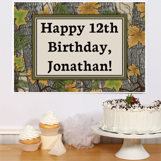 Birthday Direct's Camouflage Party Custom Sign