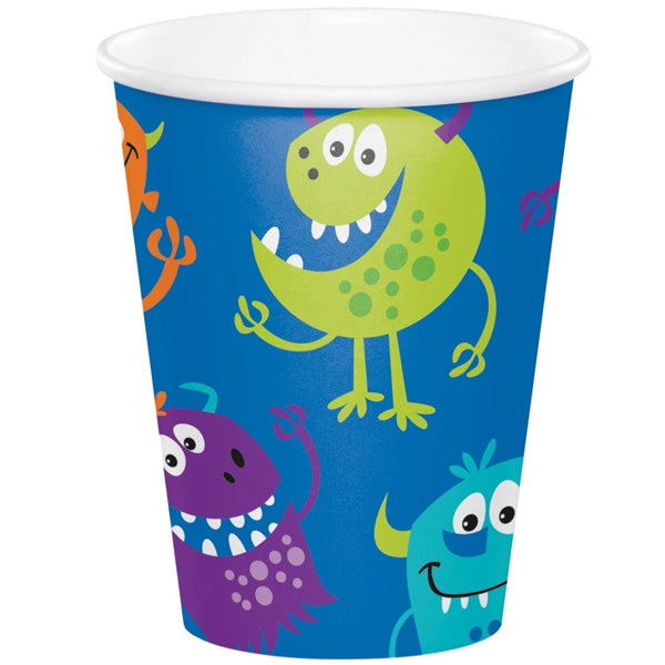 Little Monster Fun Cups, 8 ounce, 8 count