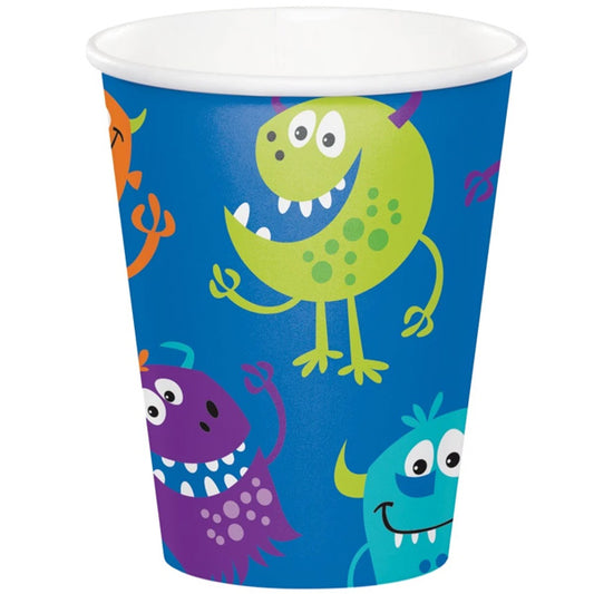 Little Monster Fun Cups, 8 oz, 8 ct