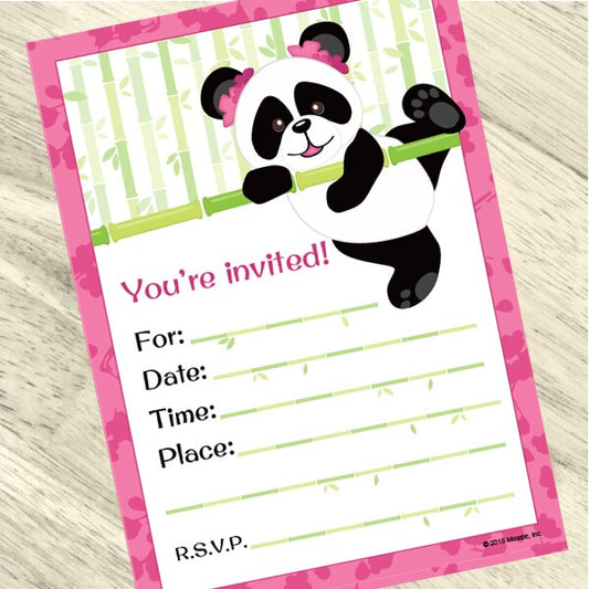 Birthday Direct's Little Panda Party Invitations
