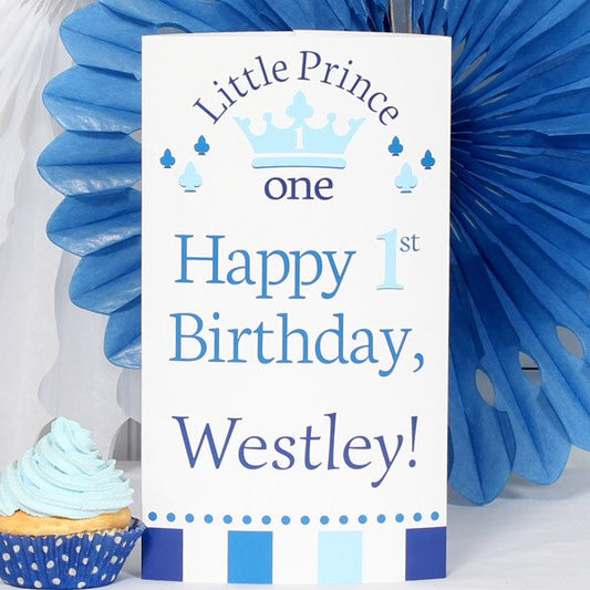 Birthday Direct's Little Prince 1st Birthday Custom Centerpiece