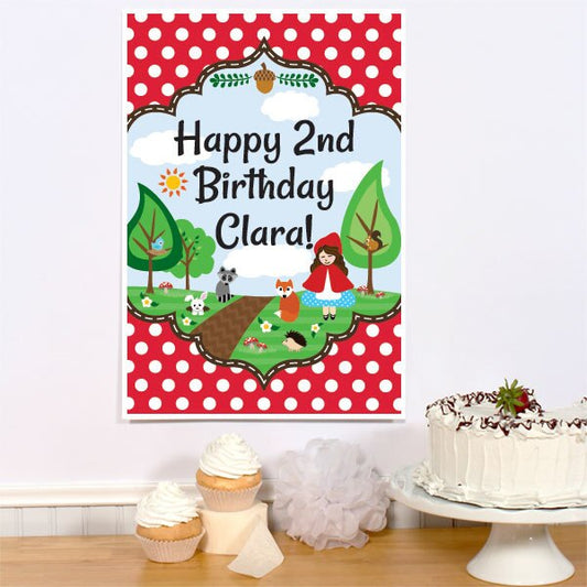 Birthday Direct's Little Red Robin Hood Party Custom Sign