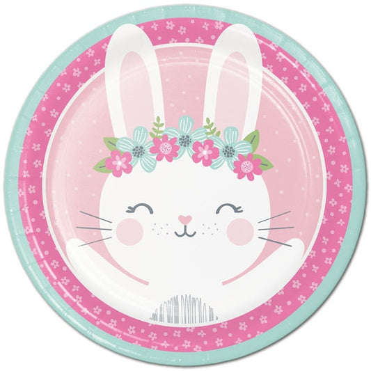 Little Bunny Party Dinner Plates, 9 inch, 8 count