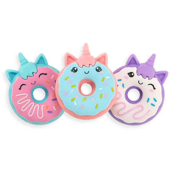 Magic Bakery Unicorn Donut Party Scented Erasers, 3 count