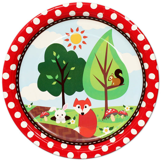 Woodland Animals Party Lunch Plates