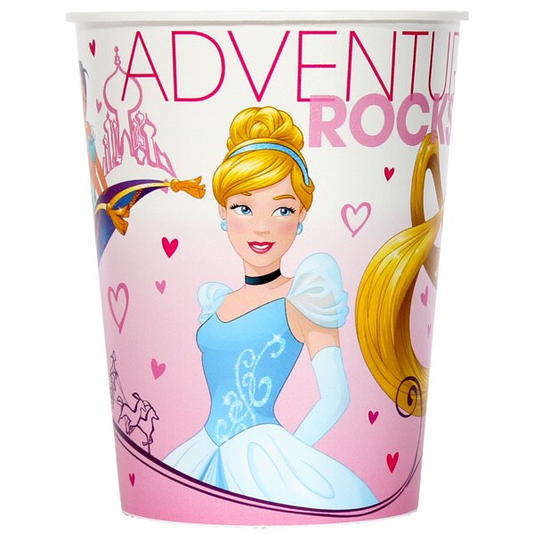Disney Princess Dream Big Plastic Favor Cups, 16 ounce, set of 6