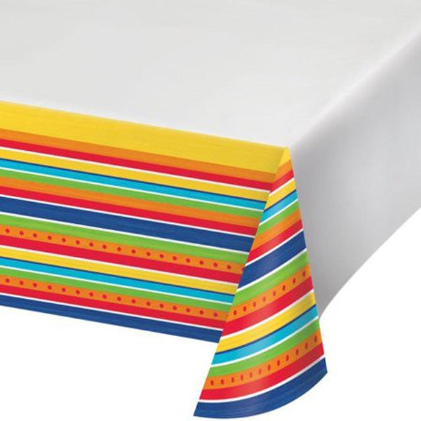 Painted Pottery Table Cover, 54 x 102 inch, each