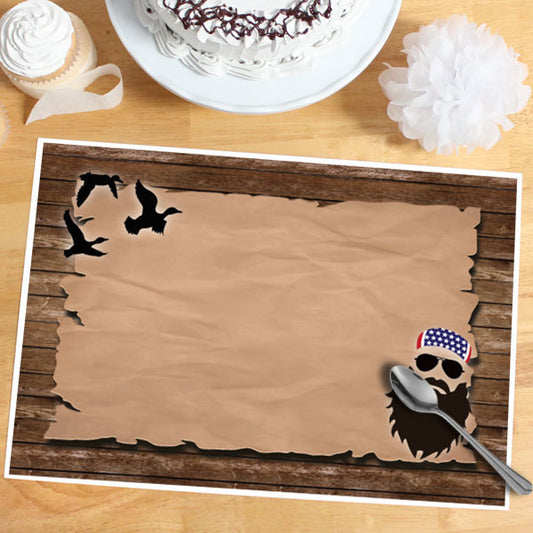 Duck Quack Wisdom Party Placemat, 8.5x11 Printable PDF Digital Download by Birthday Direct