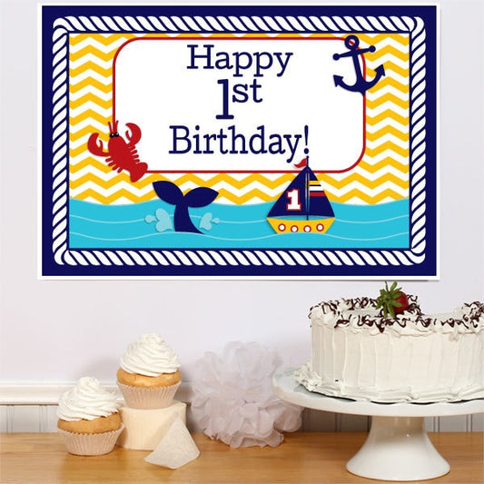 Birthday Direct's Ahoy Matey 1st Birthday Sign