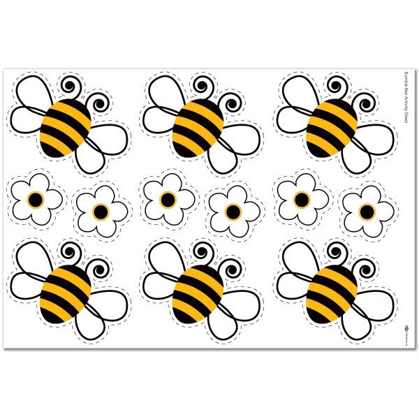 Birthday Direct's Bumble Bee Party DIY Activity Sheet