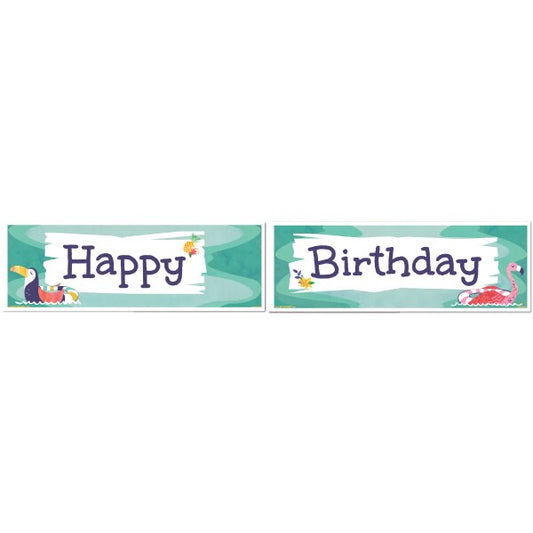 Birthday Direct's Pineapple and Friends Birthday Two Piece Banners