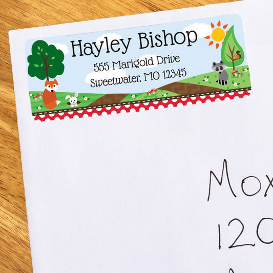Birthday Direct's Woodland Party Address Labels