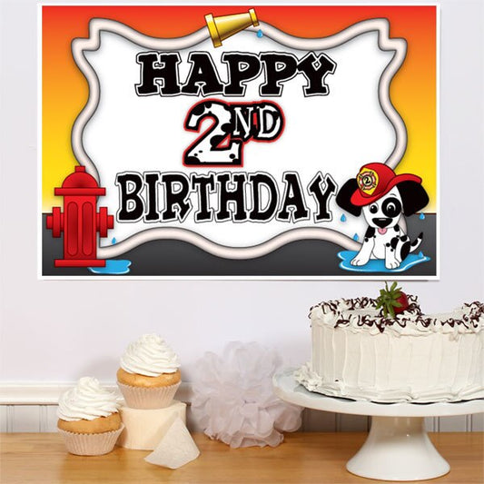 Birthday Direct's Firefighter 2nd Birthday Sign