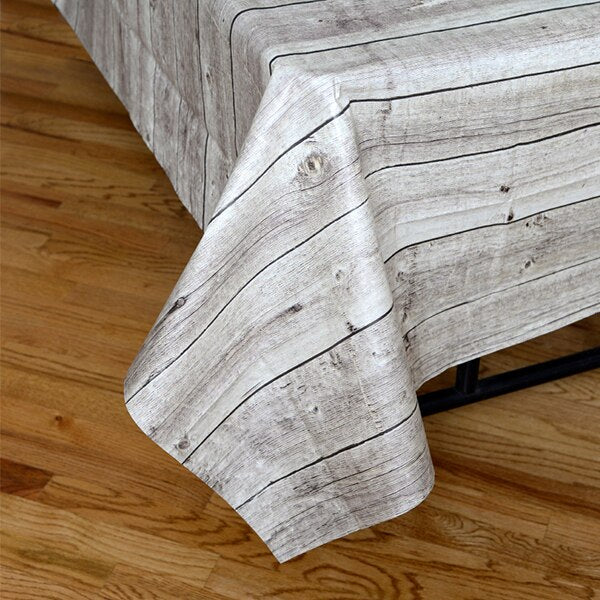 Barn Wood Table Cover, 54 x 108 inch, each