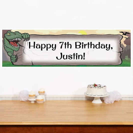 Birthday Direct's Dinosaur T-Rex Party Custom Banner