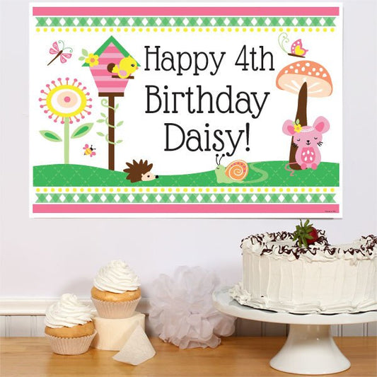 Birthday Direct's Little Garden Party Custom Sign