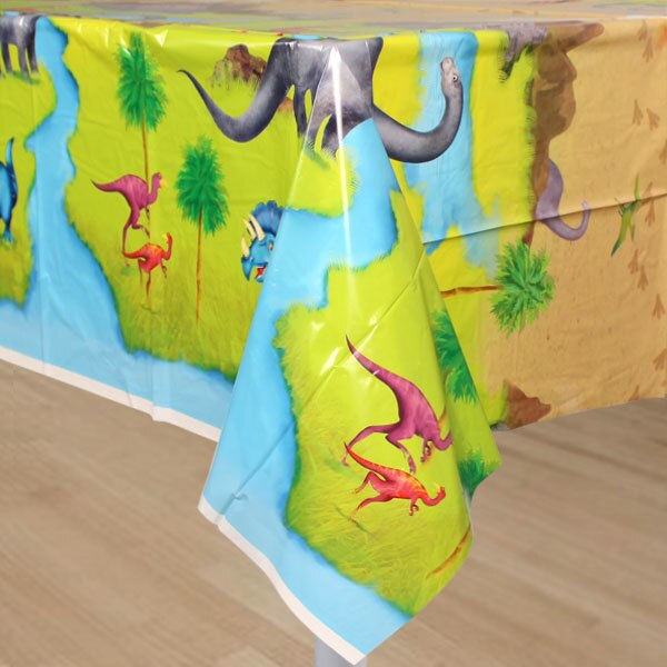 Dinosaur Prehistoric Party Table Cover, 54 x 84 inch