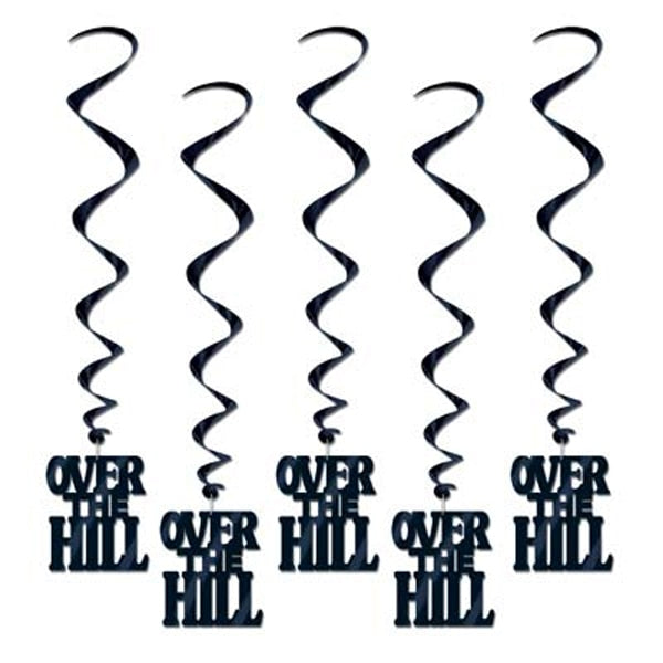 Over the Hill Dangling Cutouts, decor, 5 count