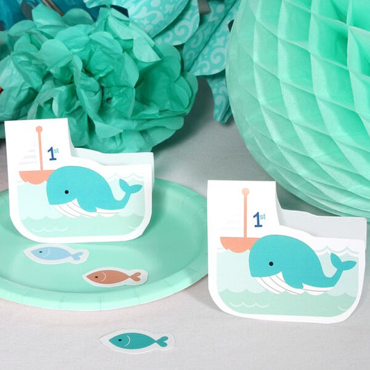 Birthday Direct's Little Whale 1st Birthday Blue DIY Table Decoration