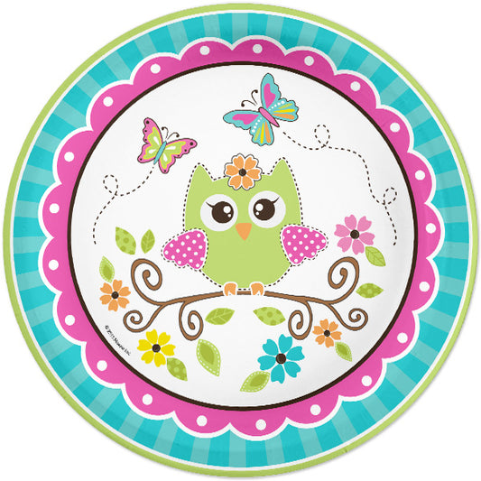 Little Owl Party Lunch Plates