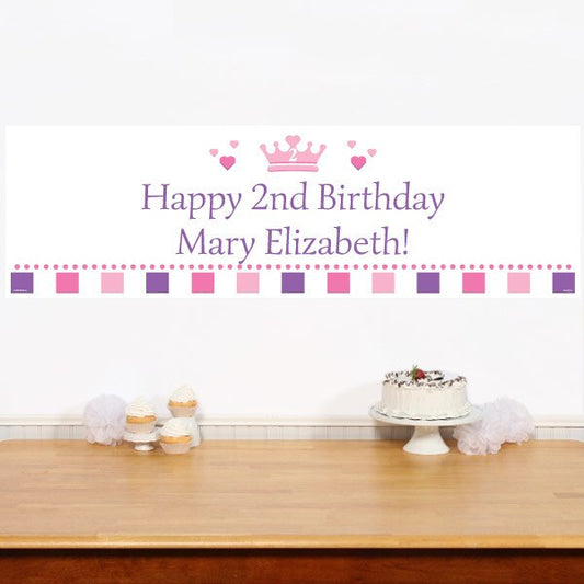 Birthday Direct's Little Princess 2nd Birthday Custom Banner