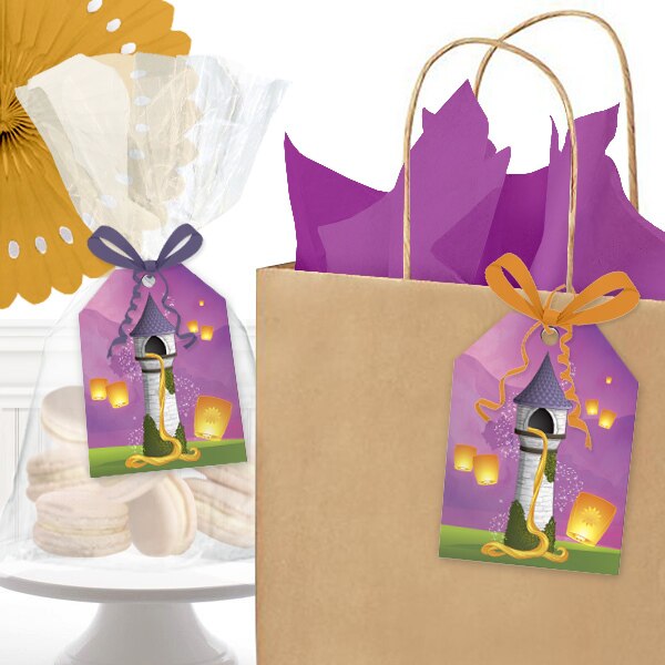 Birthday Direct's Princess Rapunzel Party Favor Tags