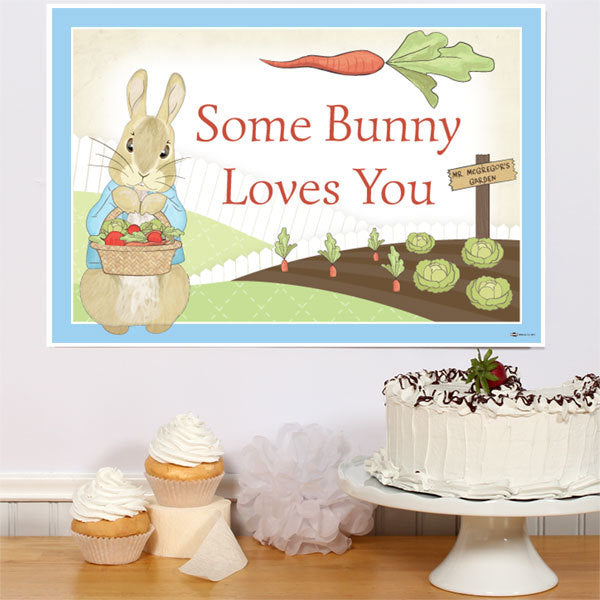 Peter Rabbit Party Sign, 8.5x11 Printable PDF Digital Download by Birthday Direct