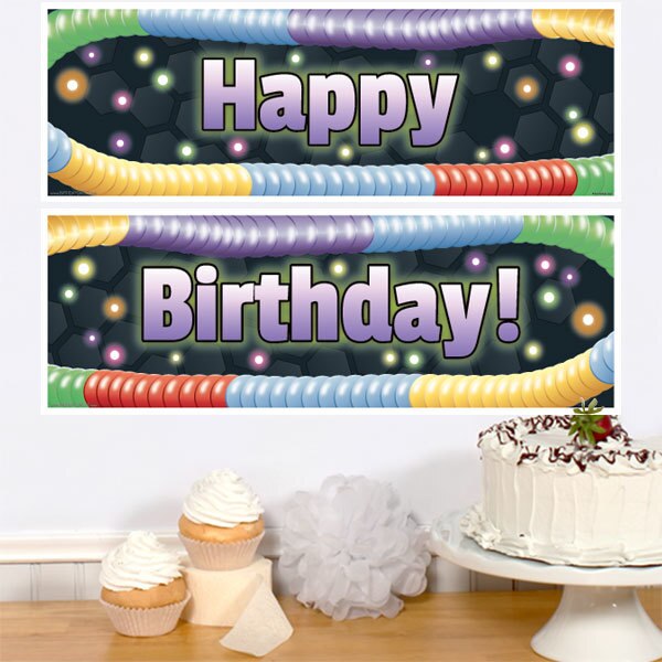 Birthday Direct's Glow Worms Birthday Two Piece Banners
