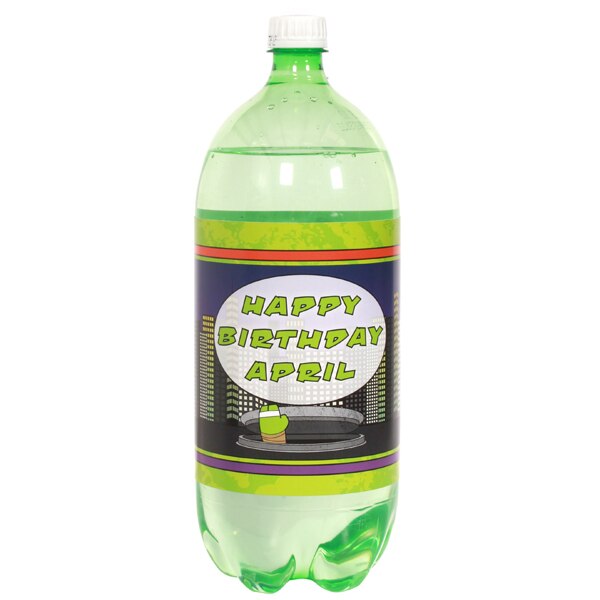 Birthday Direct's Green Ninja Birthday Custom Bottle Labels