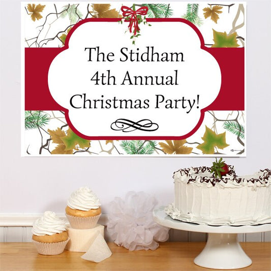 Birthday Direct's Christmas Camouflage Party Custom Sign
