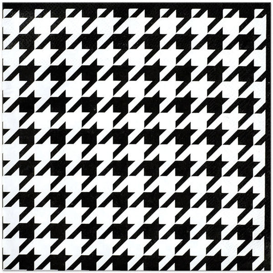 Houndstooth Lunch Napkins, 6.5 inch fold, set of 16