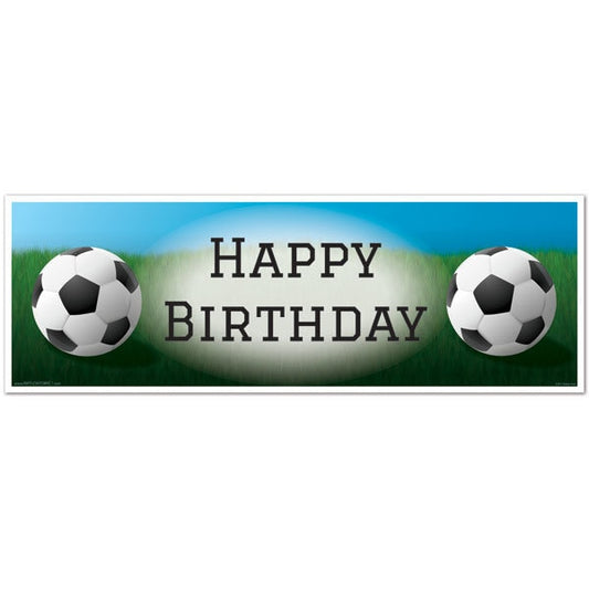 Soccer Birthday Tiny Banner, 8.5x11 Printable PDF Digital Download by Birthday Direct