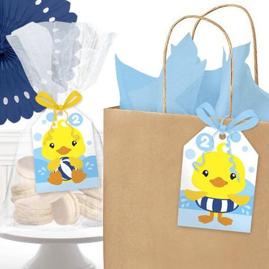 Birthday Direct's Little Ducky 2nd Birthday Favor Tags