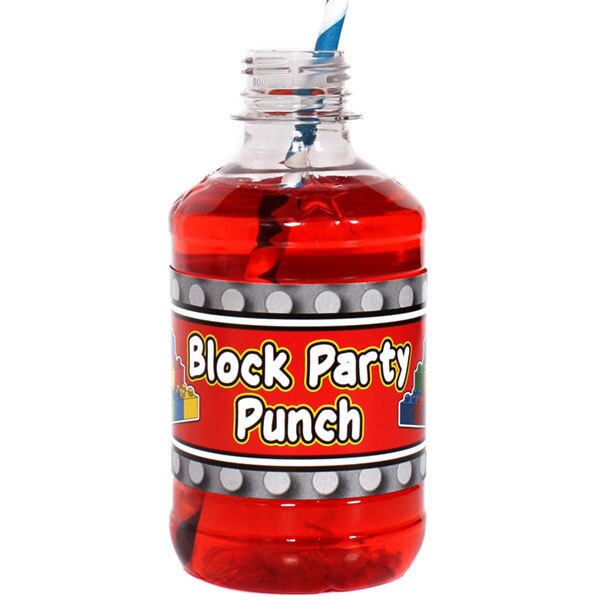 Birthday Direct's Lock Blocks Party Water Bottle Labels