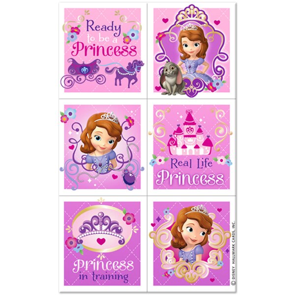 Sofia The First Stickers, set, 4 count