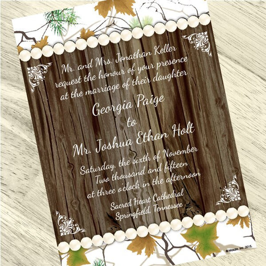 Birthday Direct's Camouflage Wedding Party Custom Invitations