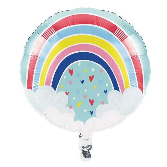Over the Rainbow Pastel Foil Balloon, 18 inch, each