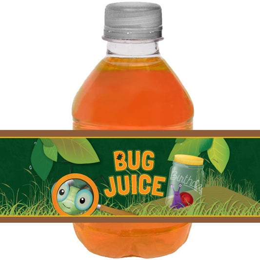 Birthday Direct's Bugs and Insects Party Water Bottle Labels